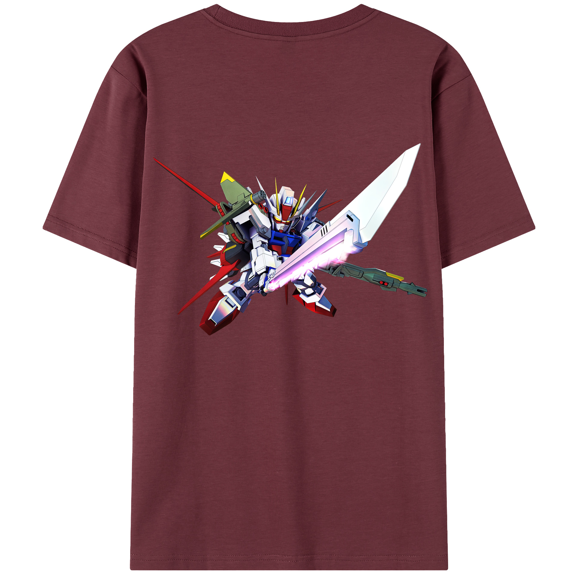 （画像用） 機動戦士ガンダム Mobile Suit Gundam 綿100％半袖Tシャツ（背面プリント）